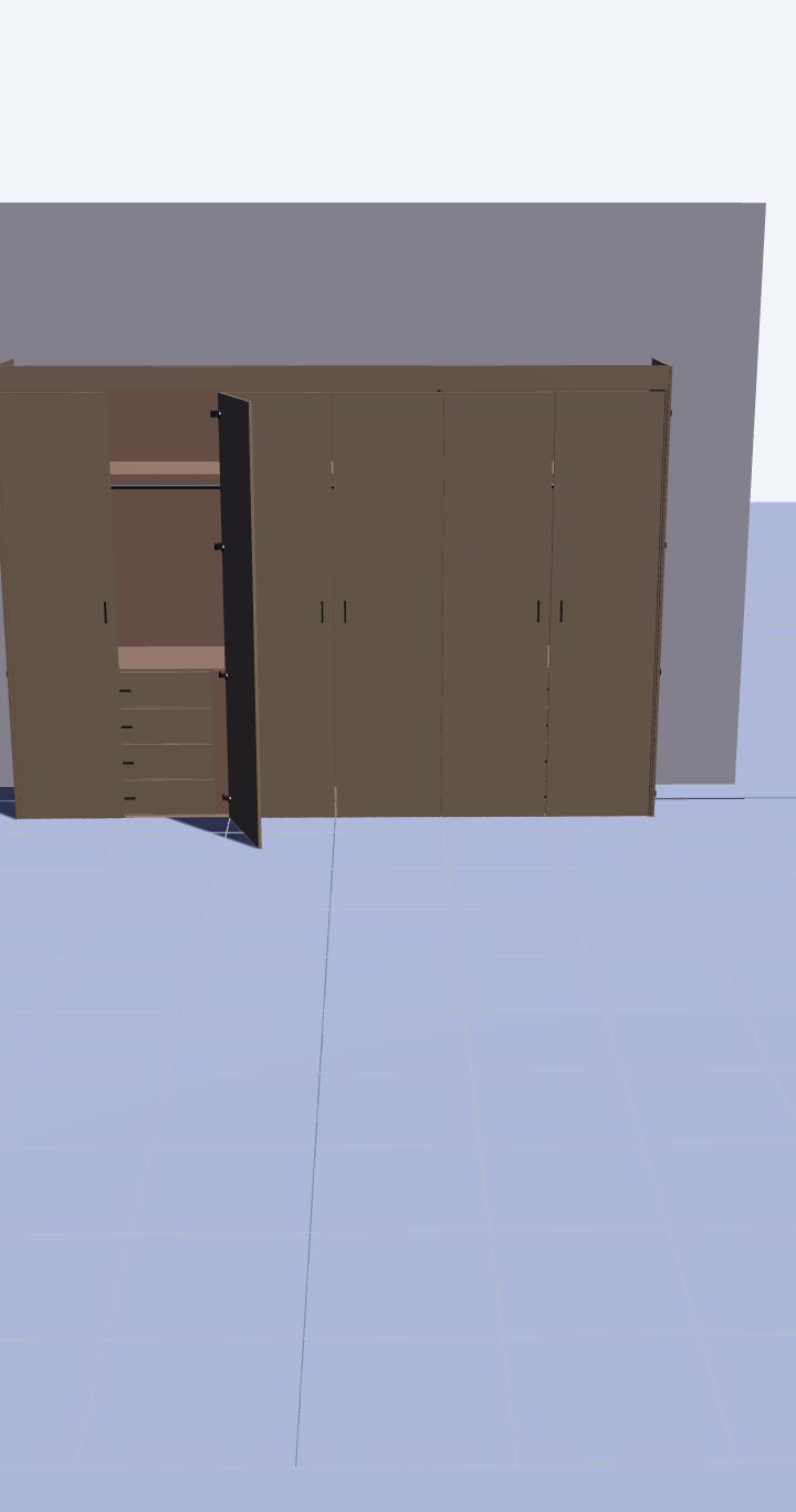 Guarda-roupa planejado 6 portas